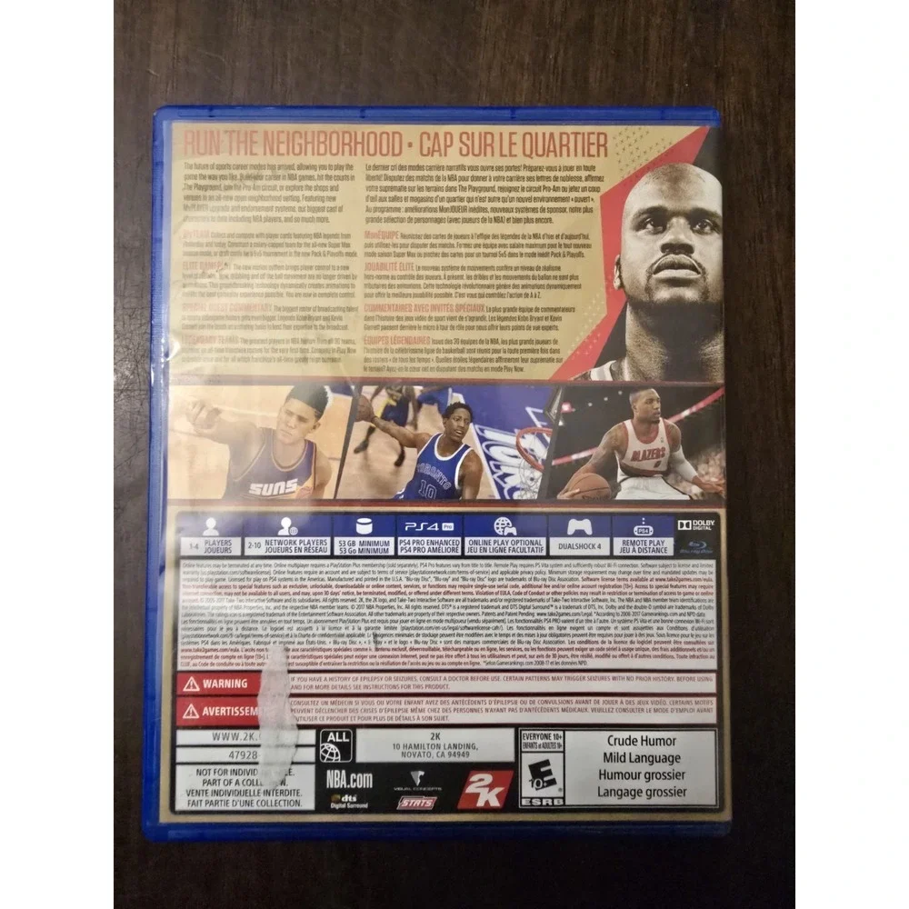 NBA‎ 2K18 LEGEND GOLD PS4 NEW NIB PLAYSTATION 4 250,000 VC SHAQ